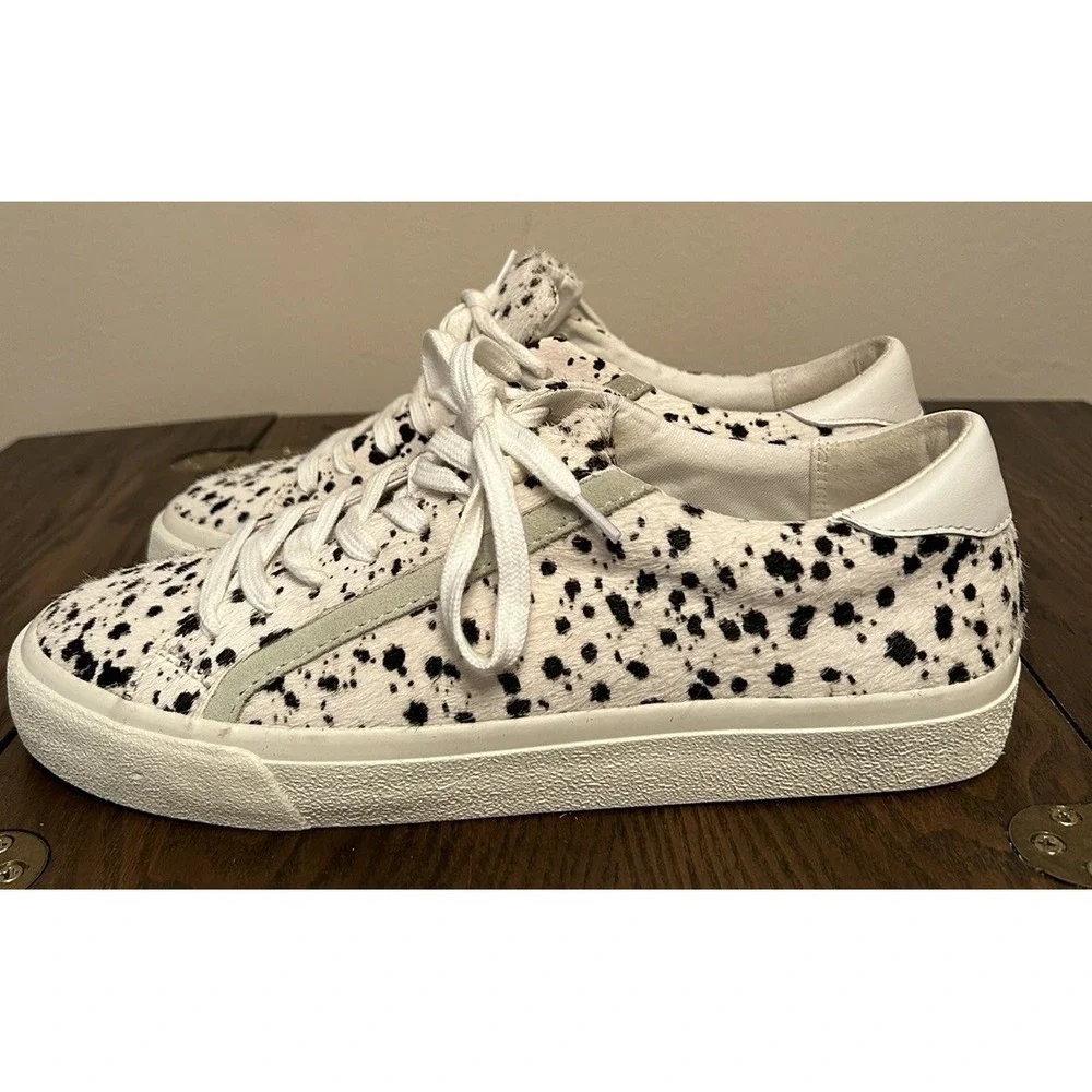 Madewell‎ Sidewalk Sneakers with Spotted Genuine Calf Hair in Women's Size 7.5